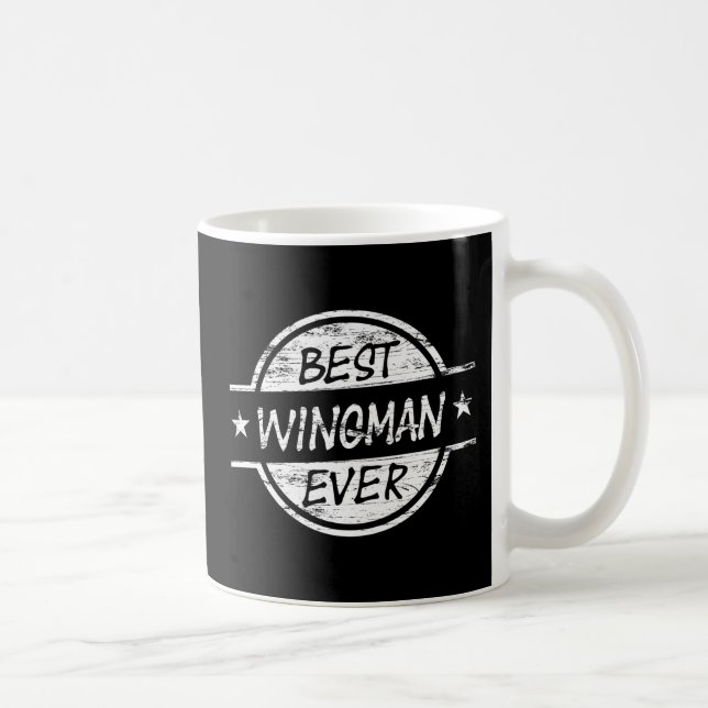 Taza De Café El mejor Wingman siempre blanco (Derecha)