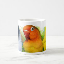 Taza De Café El melocotón enmascarado negro de Fischer Lutino