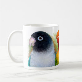 Taza De Café El melocotón enmascarado negro de Fischer Lutino