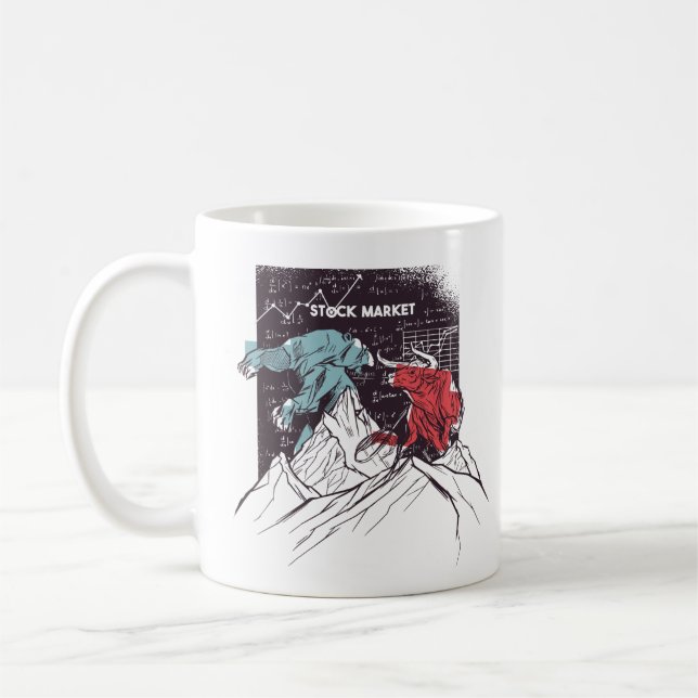 Taza De Café El mercado de valores lucha contra el alza frente  (Izquierda)