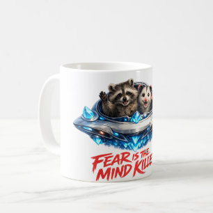 Taza De Café El Miedo Es El Asesino De La Mente Mapache Oposum