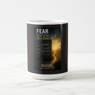 Taza De Café El miedo es el principal muro que te mantiene alej
