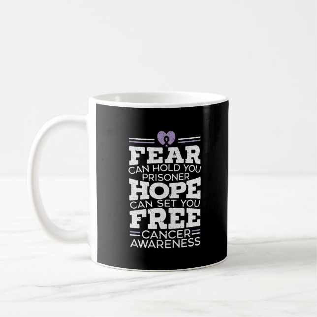 Taza De Café El Miedo Puede Sostener A Prisionero La Esperanza  (Izquierda)