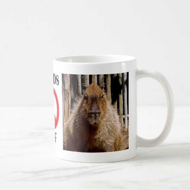 Taza De Café El mirar fijamente del Capybara (Derecha)