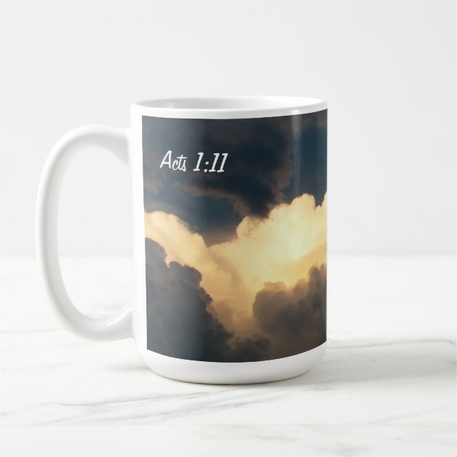 Taza De Café El Mismo Jesús Actúa 1:10 (Izquierda)