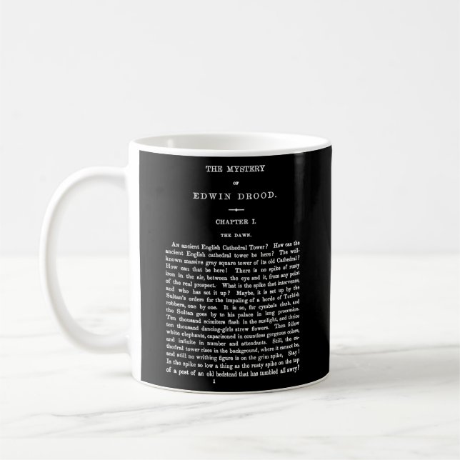 Taza De Café El Misterio De Edwin Drood Charles Dickens Primero (Izquierda)