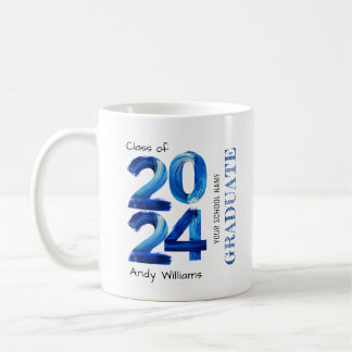 Taza De Café El moderno regalo de graduación 2024 Azul
