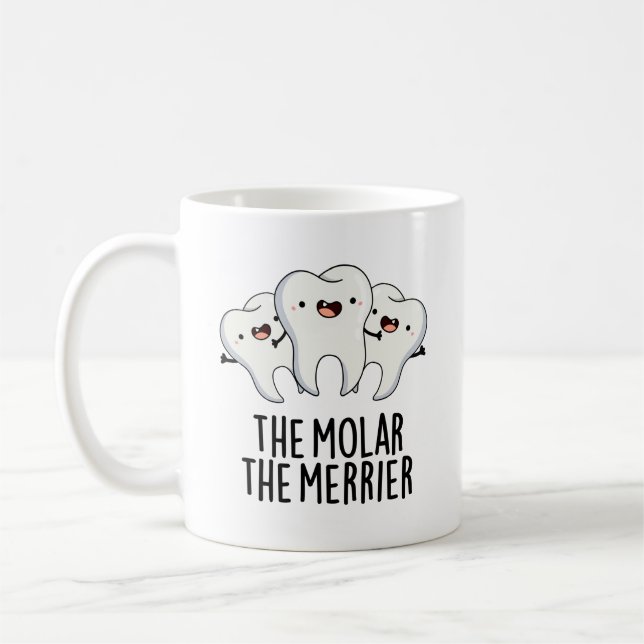 Taza De Café El Molar El Diente Dental Más Gracioso (Izquierda)