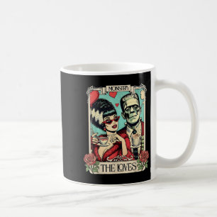 Taza De Café El Monstruo Frankenstein Y Bride Los Amantes Del T