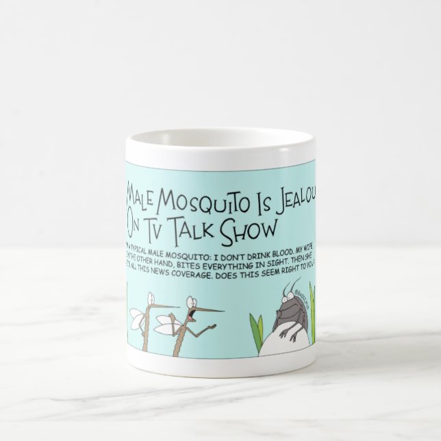 Taza De Café El mosquito y la demostración de charla (Centro)