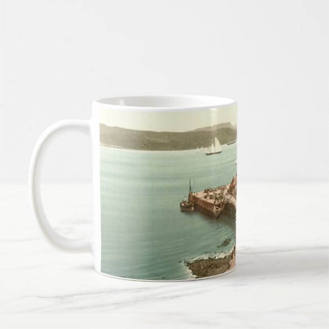 Taza De Café El muelle de Dunoon, Argyll y Bute, Escocia (Izquierda)