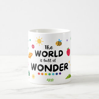Taza De Café El Mundo Está Lleno De Maravillas