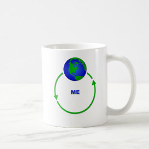 Taza De Café El mundo gira alrededor de mí humor divertido de