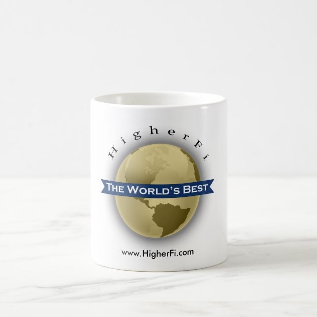 Taza De Café El mundo mejor por HigherFi (Centro)