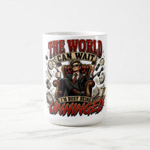 Taza De Café El mundo puede esperar divertida cita desenfrenada