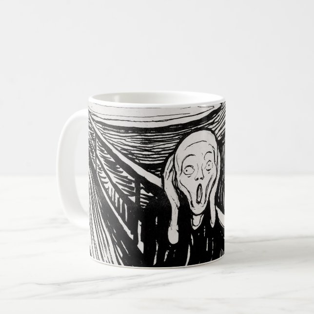 Taza De Café El MUNDO Scream EDVARD 1895 (Anverso izquierdo)