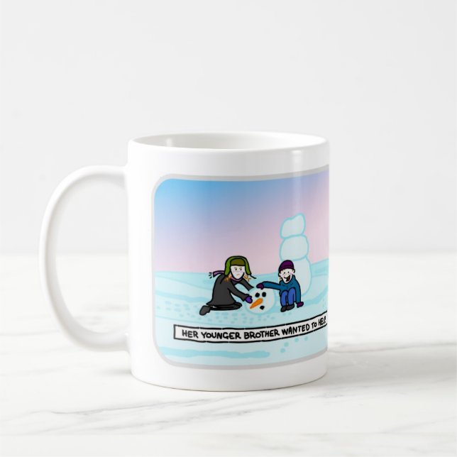 Taza De Café El muñeco de nieve PASADO (Izquierda)