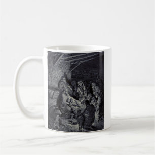 Taza De Café El Nacimiento de Gustave Doré Tinta Victoriana Pre