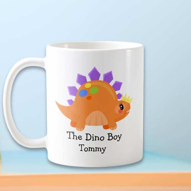 Taza De Café El Naranja del niño Dino (Subido por el creador)