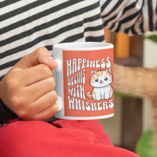 Taza De Café El naranja gracioso gato diciendo (Subido por el creador)