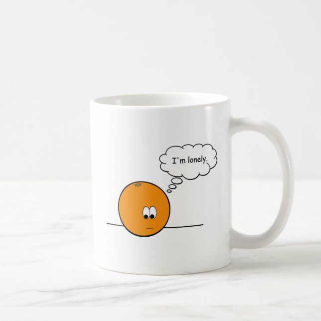 Taza De Café El naranja solo (Derecha)
