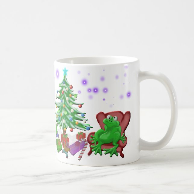 Taza De Café el navidad del froggy (Derecha)