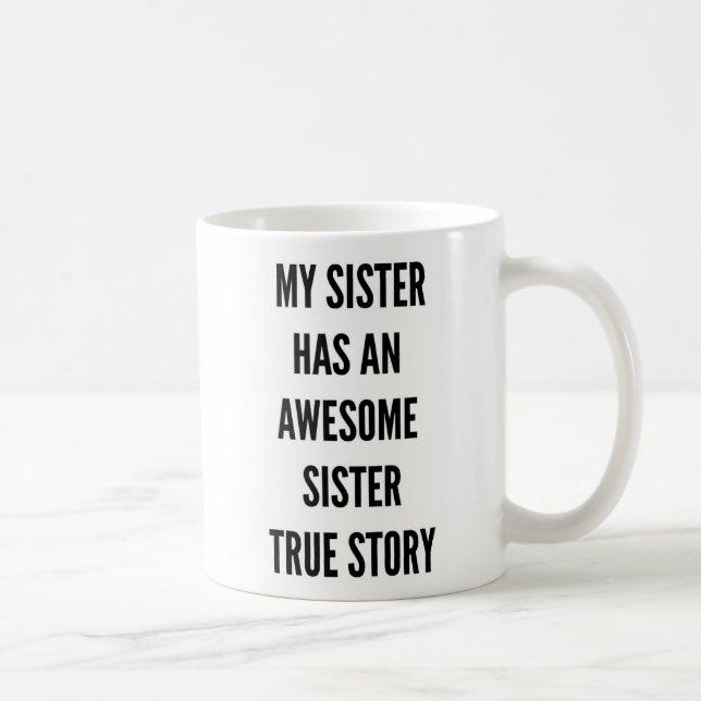 Taza De Café El navidad mi hermana tiene una hermana (Derecha)
