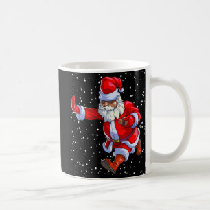 Taza De Café El negro afroamericano Santa Claus Fútbol Afro C