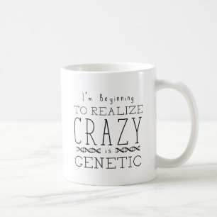 Taza De Café El negro huérfano el   loco es genético