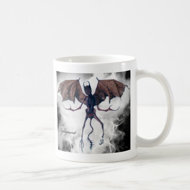 Taza De Café El Nightgaunt de HPL (Derecha)