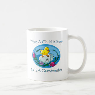 Taza De Café El niño nace - abuela