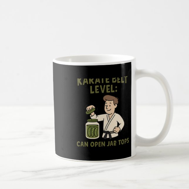 Taza De Café El Nivel Del Cinturón De Karate Puede Abrir Las Ar (Derecha)