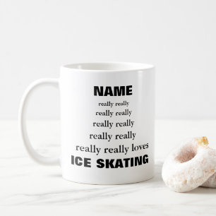 Taza De Café El nombre realmente ama el SKATING de sujeto