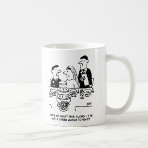 Taza De Café El novio de la recepción de bodas tiene un juego d
