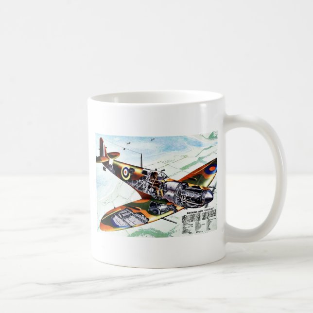Taza De Café El nuevo Spitfire de Gran Bretaña (Derecha)