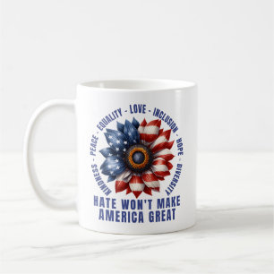 Taza De Café El odio no hará a Estados Unidos grande