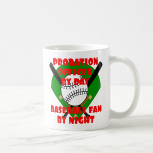 Taza De Café El oficial de libertad condicional ama el béisbol