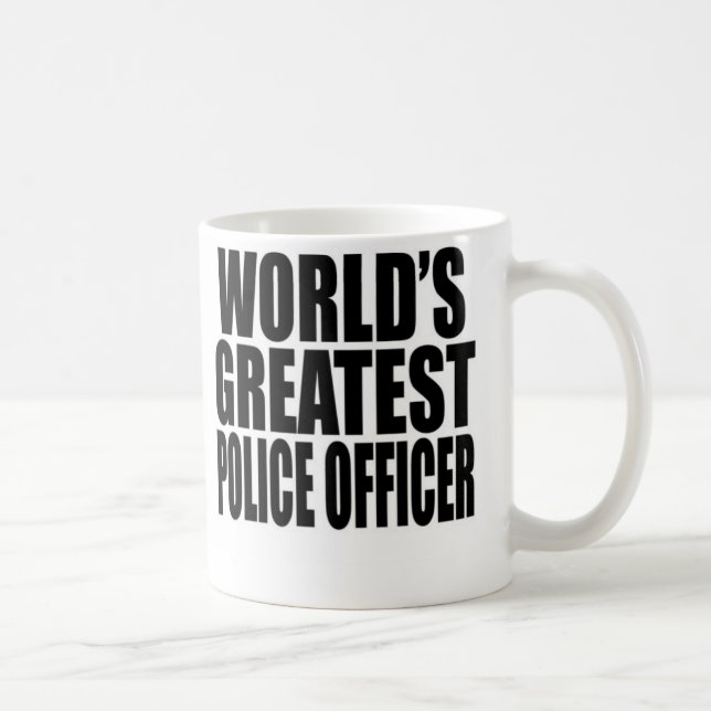 Taza De Café El oficial de policía más grande del mundo (Derecha)