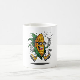 Taza De Café "El oído de maíz elegante"