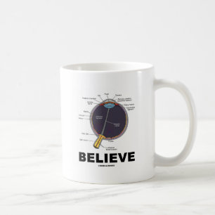 Taza De Café El ojo cree (el humor anatómico)