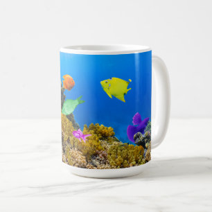 Taza De Café El orgullo de los peces de SlipperyJoe es púrpura