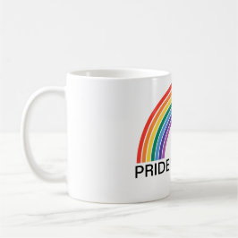 Taza De Café El orgullo es poder LGBTQ+ Rainbow Mug