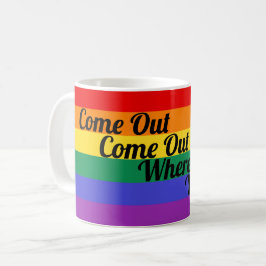 Taza De Café El orgullo gay LGBT sale los triunfos del amor de