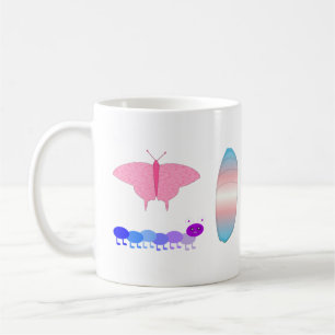 Taza De Café El orgullo transgénero LGBTQIA desciende a la mari