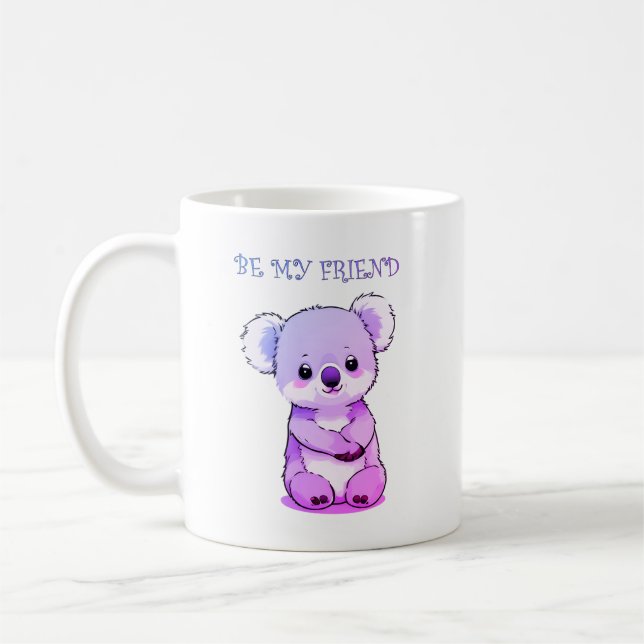 Taza De Café El oso Koala sea mi amigo (Izquierda)