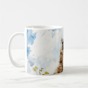 Taza De Café El oso pardo relaja la diversión de los animales