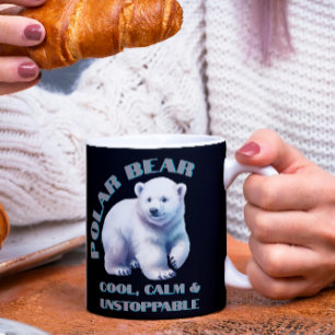 Taza De Café El Oso Polar Guay calma e imparable