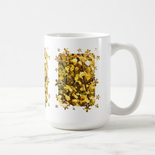 TAZA DE CAFÉ EL OTOÑO AMARILLO DEJA EL MUG DE CAFÉ