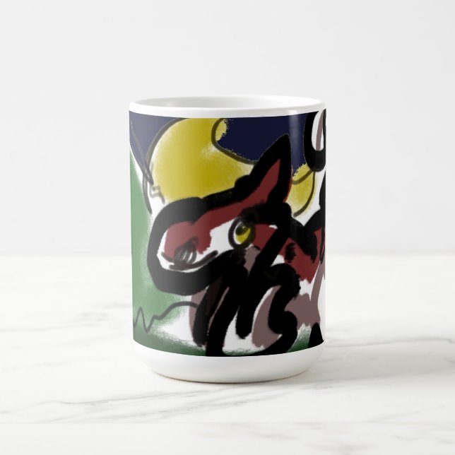 Taza De Café El otoño de Wolf está en marcha (Centro)