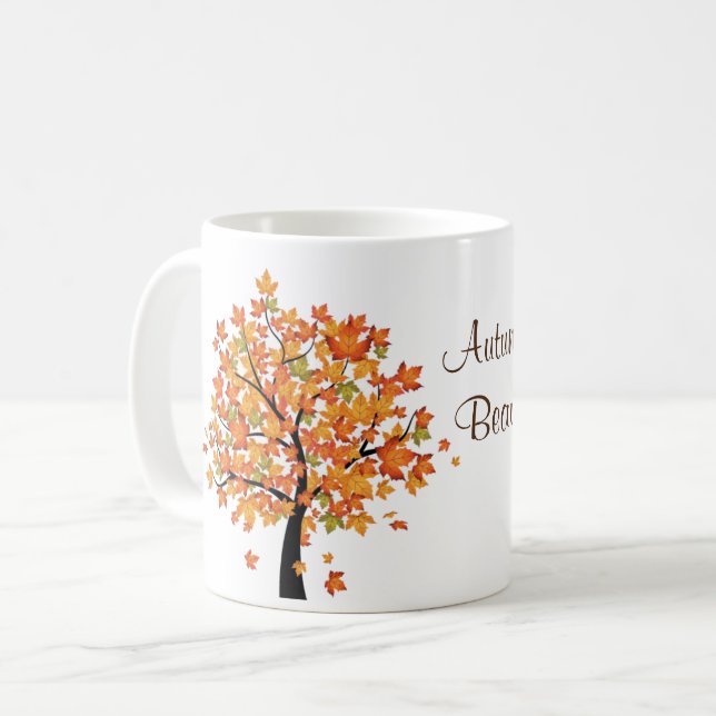 Taza De Café El Otoño Es Hermosa Mug (Anverso izquierdo)